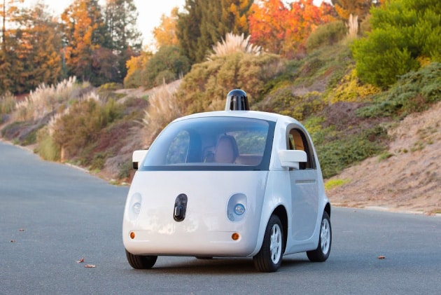 Google社の自動運転の実験車両「Google Car」の図