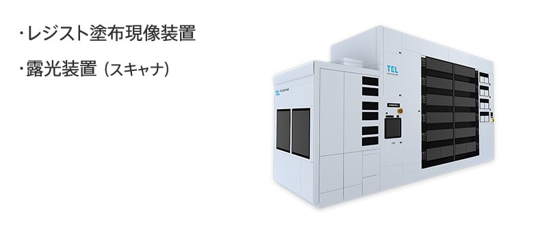 レジスト塗布現像装置、露光装置（スキャナ）