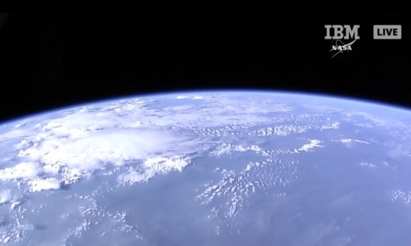 国際宇宙ステーションから見える地球の様子