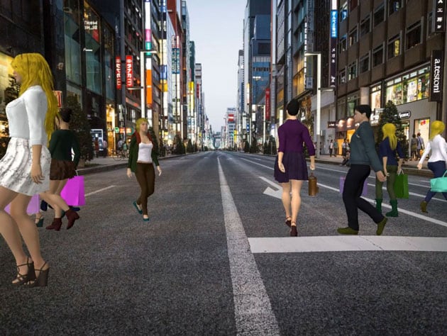 街中の様子をゲーム世界で再現して、自動運転車向けAIを学習させる