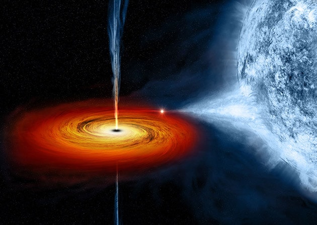 ブラックホール「はくちょう座X-1」の想像図