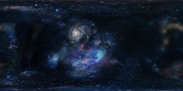遠ざかる銀河のイメージ