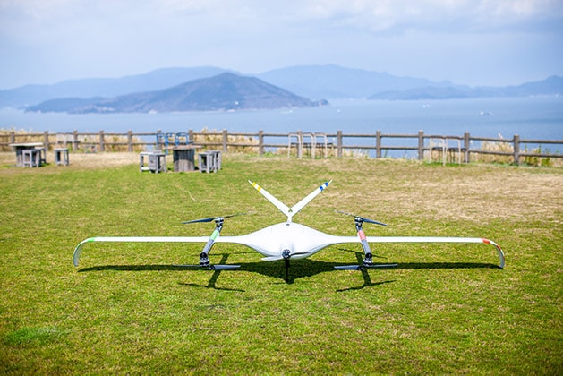 航空輸送ドローン「Kamome Copter」