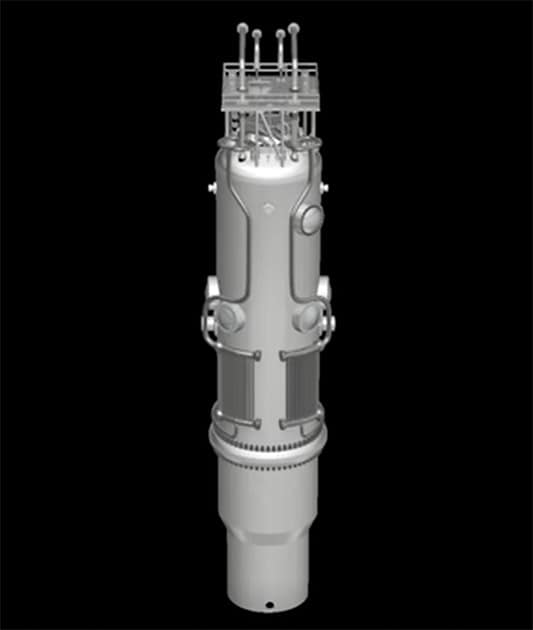 小型モジュール炉「NuScale」の外観図