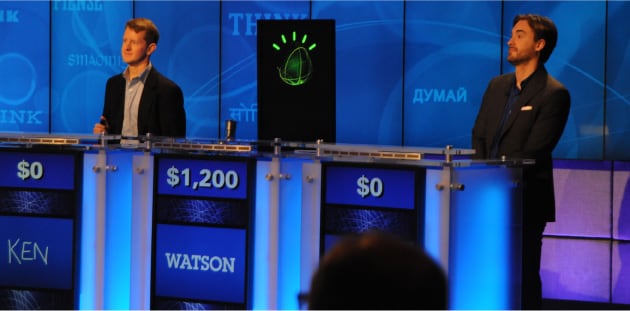 IBMの人工知能「Watson」が出演したクイズ番組「Jeopardy!」の図