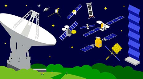 深宇宙へと広がる衛星通信の未来 | テーマグラフィックス | TELESCOPE