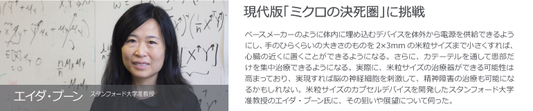 スタンフォード大学准教授 エイダ・プーン 現代版「ミクロの決死圏」に挑戦