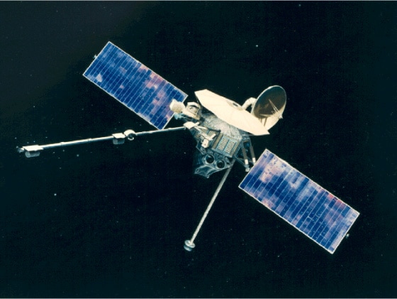 アメリカの探査機マリナー10号の図