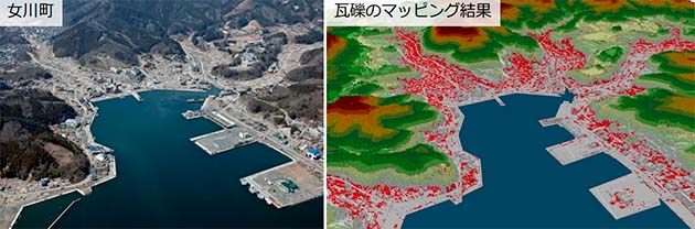 LiDARによる瓦礫の計測