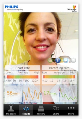 PHILIPS社のVITAL-SIGNS APP