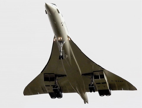 超音速旅客機「コンコルド」の写真