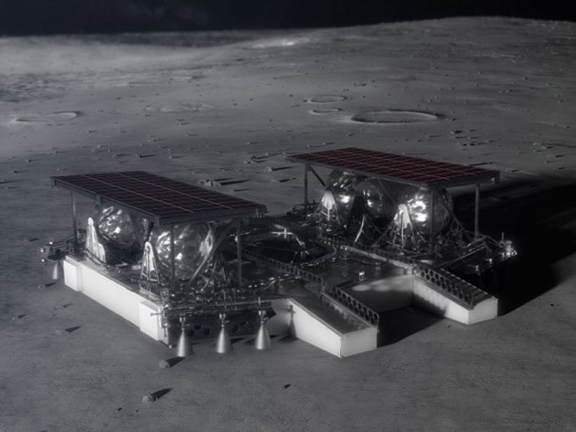 >NASAがコンセプトを公開したパレット式着陸船。300kgの機材、物資を低コストで輸送することを目的としている。