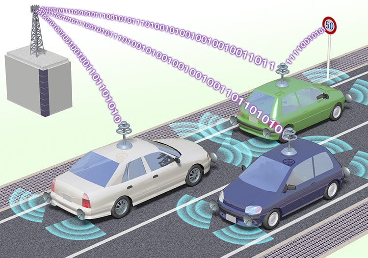 自動車の運転は、サイバー空間から運転支援情報を活用して行うようになってきた。