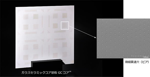 日本電気硝子は、既存のレーザー加工機で加工できる新型ガラス基板を開発